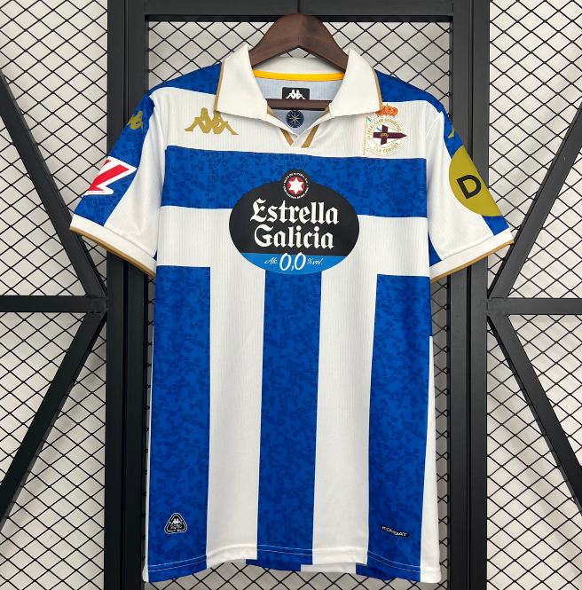 2025-26 Deportivo de La Coruna Home Soccer Jersey Shirt